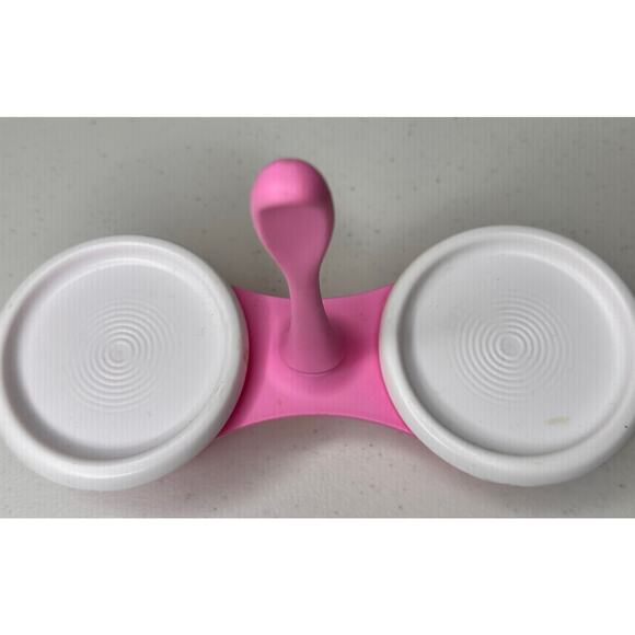 Tupperware Pink Blossom Condiment 2 Bowl Set Containers With Lids - Picture 4 of 7